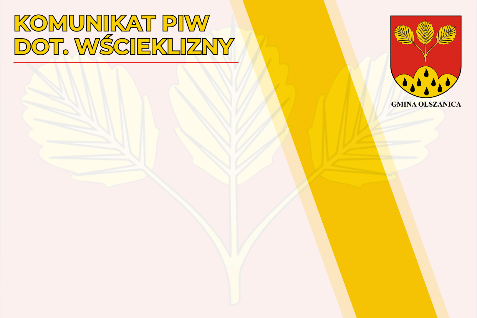 Uwaga wścieklizna!