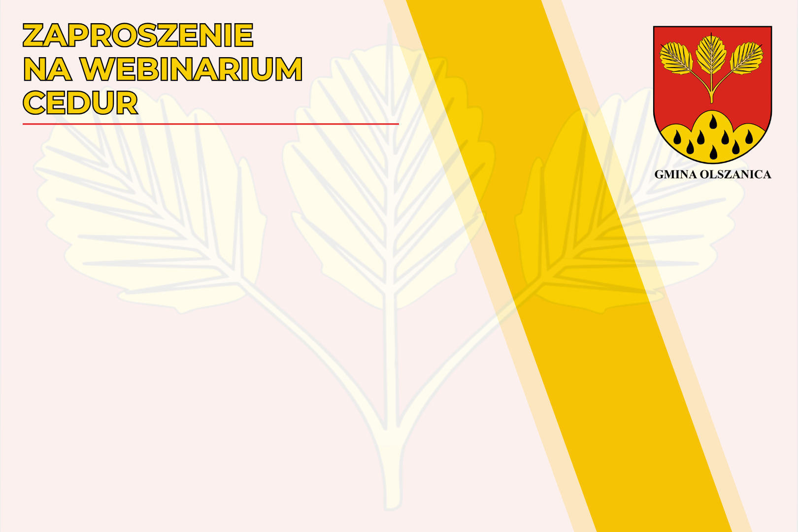 Zaproszenie na webinarium CEDUR